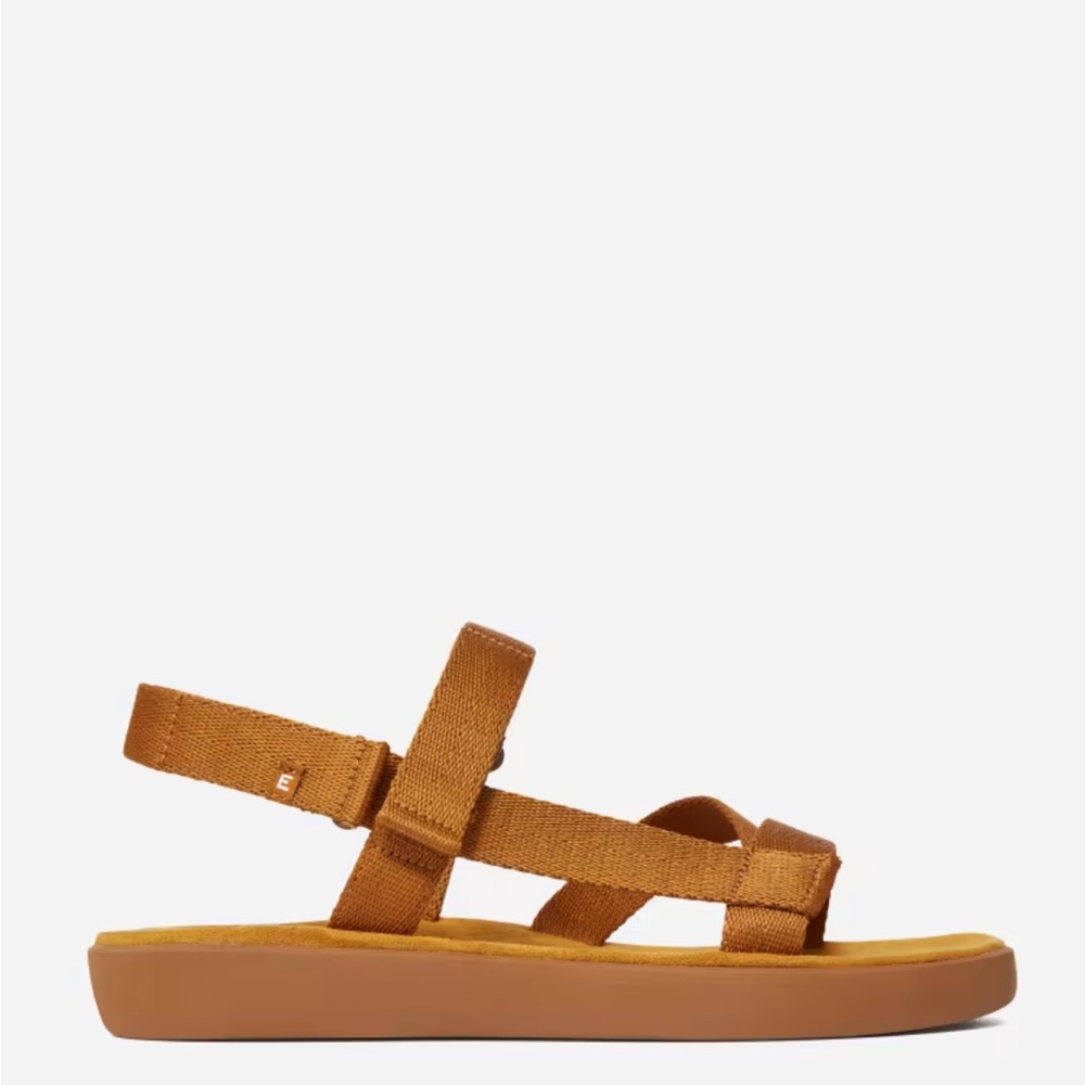 Everlane The ReNew Sport Sandals in Gold Suede